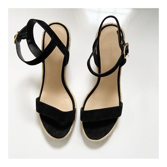 NEW Stuart Weitzman Teddi Espadrille Wedge Sandal size 11 - Picture 3 of 10